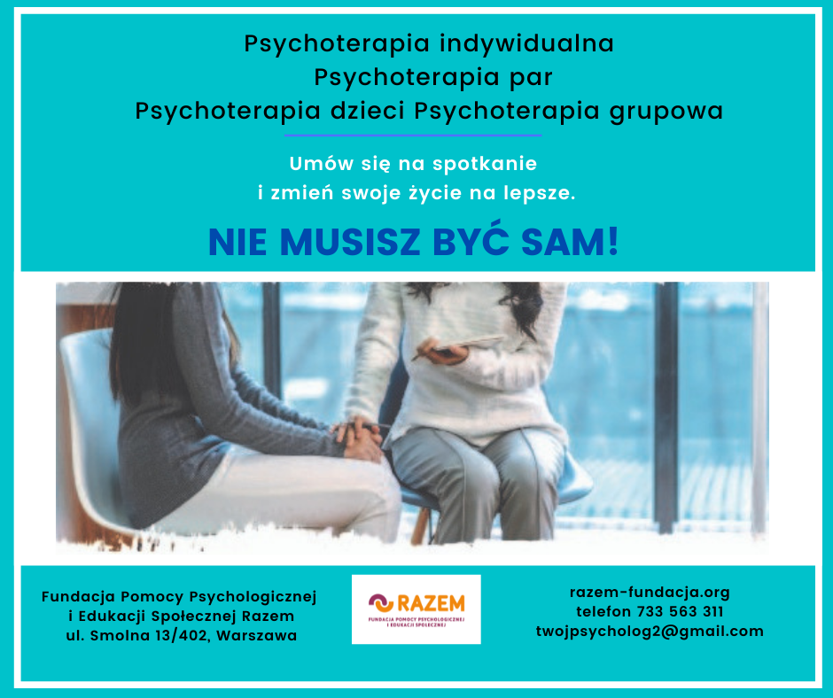 Psychoterapia Indywidualna Par Dzieci I Młodzieży Fundacja Razem 9817